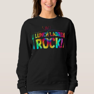Camiseta Senhoras do almoço Rock Tie Dye Lunch Lady Squad B