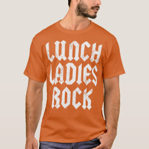 Camiseta Senhoras Do Almoço, Trabalhadora Do Cafeteria Rock