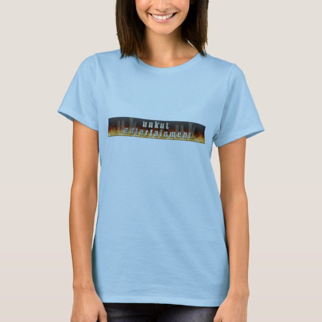 Camiseta senhoras do entretenimento do unkut (Frente)