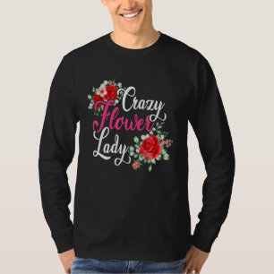 Camiseta Senhoras Flores Loucas Jardim Jardim Botânico Pla