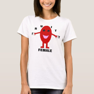 Camiseta Senhoras Fruta Feminino Feliz Uva Vermelh