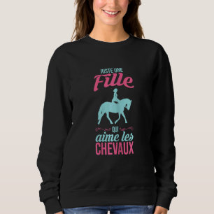 Camiseta Senhoras Meninas Cavalo Andando 1