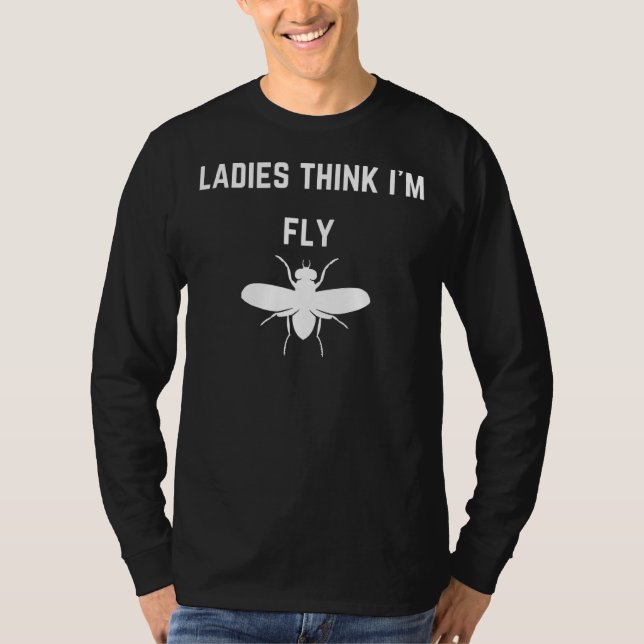 Camiseta Senhoras pensam que sou a Fly (Frente)