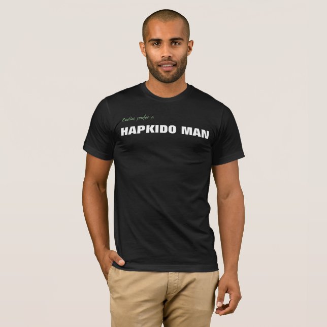 Camiseta Senhoras Preferem Homens de Hapkido (Frente Completa)