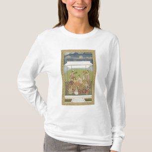 Camiseta Senhoras que escutam a música em um jardim, da