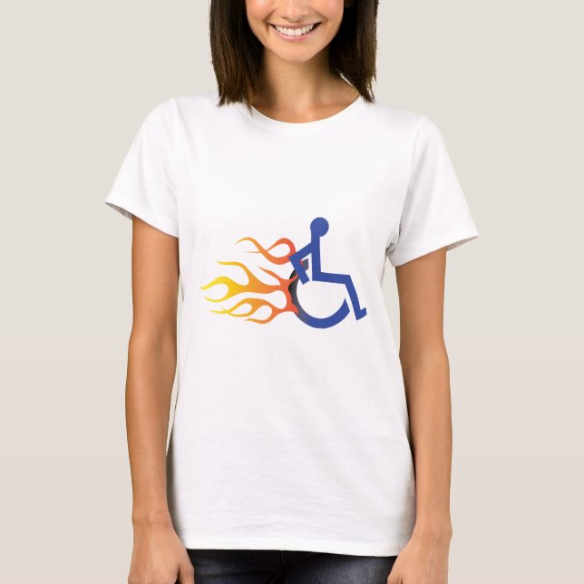 Camiseta Senhoras rápidas T da cadeira (Frente)