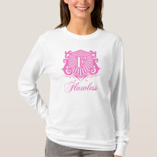 CAMISETA SENHORAS SEM FALHAS COR-DE-ROSA E HOODIE BRANCO