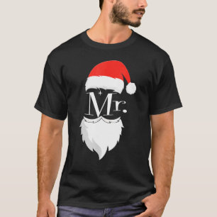 Camiseta Senhoras Sr. e Sra. Claus Casais Natal Pajamas Sa