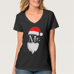 Camiseta Senhoras Sr. e Sra. Claus Casais Natal Pajamas Sa