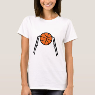 Camiseta Senhoras T da bola da cadeira de rodas