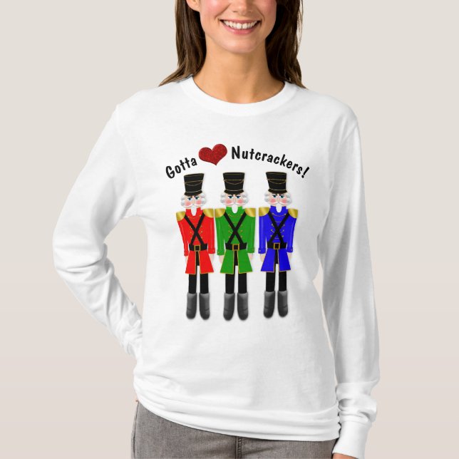 Camiseta Senhoras T-Shirt, Longa Capa, Nozes De Amor, (Frente)