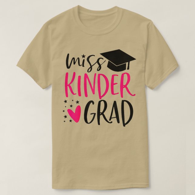 Camiseta Senhorita Kinder Formando Jardim de Infância Neve  (Frente do Design)