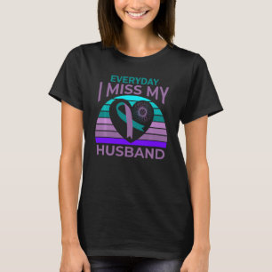 Camiseta Senhorita Meu Marido Coração Sensível ao Suicí