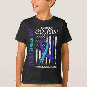 Camiseta Senhorita Meu Primo Prevenção à Consciência Suicid