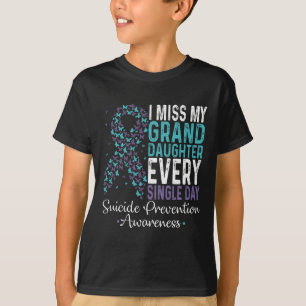 Camiseta Senhorita Minha neta Todo Solteiro Dia Suicídio Pr