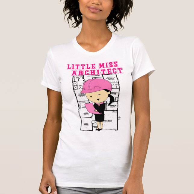 Camiseta Senhorita pequena Arquiteto (Frente)