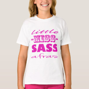 Camiseta Senhorita pequena cor-de-rosa Sassafras