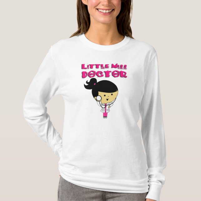 Camiseta Senhorita pequena DOUTOR (Frente)