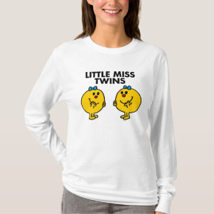 Camiseta Senhorita pequena Gêmeo   dois muito divertimento