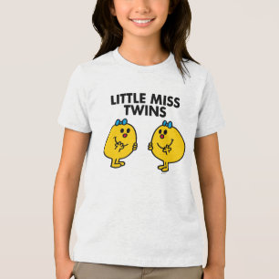 Camiseta Senhorita pequena Gêmeo   dois muito divertimento