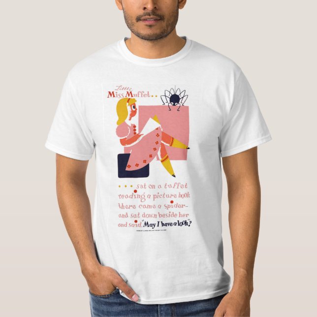 Camiseta Senhorita pequena Muffet (Frente)
