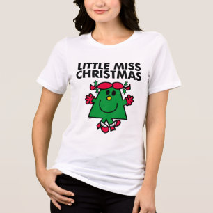 Camiseta Senhorita pequena Natal Sorriso