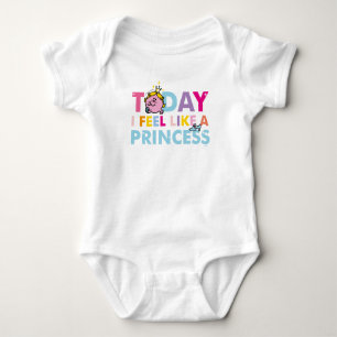 Camiseta Senhorita pequena princesa que eu sinto como uma