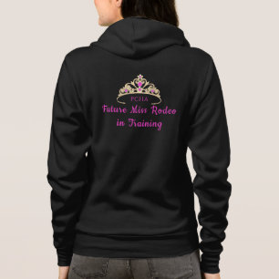 Camiseta Senhorita Rodeio Coroa Hoodie-Furture senhorita