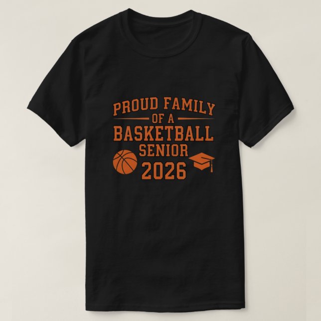 Camiseta Senior 2026 Basketball Player Class of 2026 Grad  (Frente do Design)