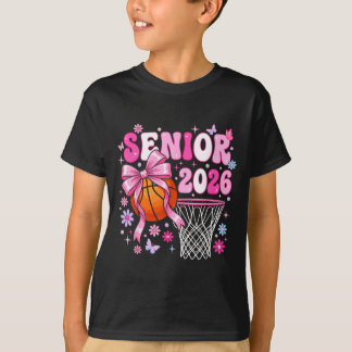 Camiseta Senior 2026 class of 2026 basketball coquette bow