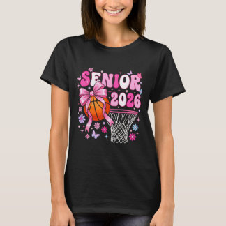 Camiseta Senior 2026 class of 2026 basketball coquette bow