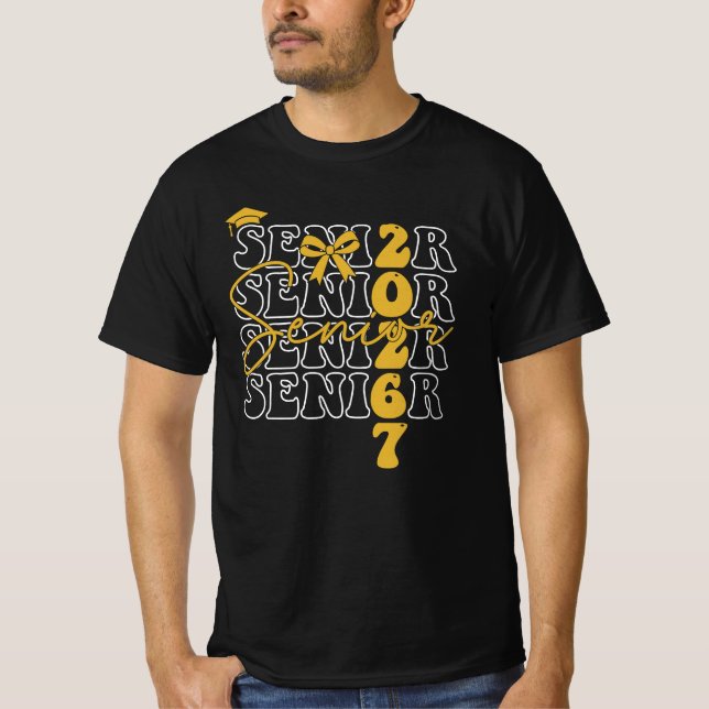 Camiseta Senior 2026 Class of 2026 Six Seven Meme Funny 67  (Frente)