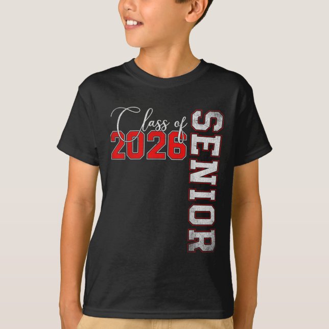 Camiseta Senior 2026 Graduation My Last First Day Of Cl Of  (Frente)