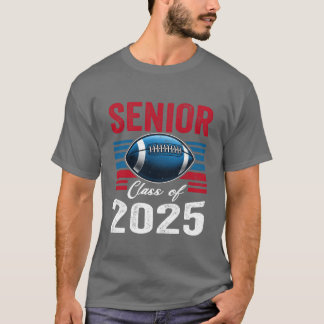 Camiseta Senior Class of 2025 Footbal Graduation retro
