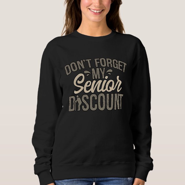 Camiseta Senior Discount Old People Retirement Grandma Gran (Frente)