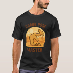 Camiseta Sênior do Yoga Engraçado do Camelo do Animal do De
