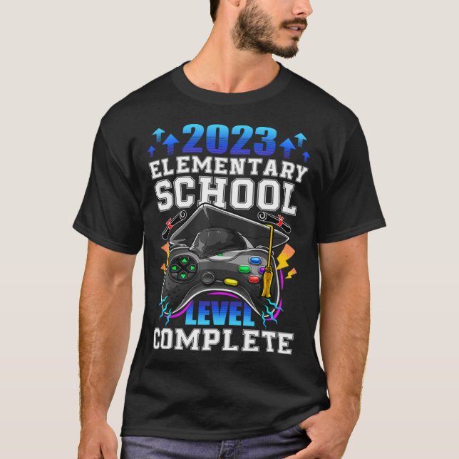 Camiseta Senior Gamer 2023 Elementary School Level Complete (Frente)