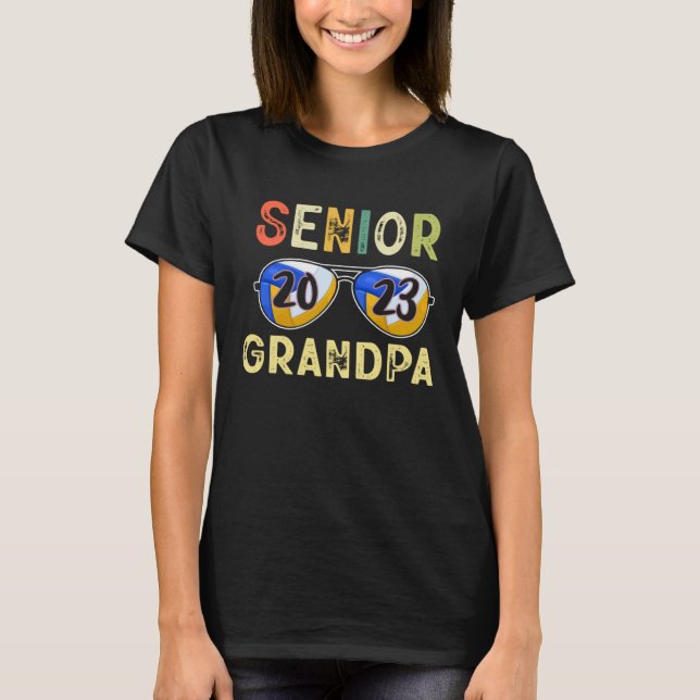 Camiseta Senior Grandpa 2023 Cool Proud Volleyball Senior G (Frente)