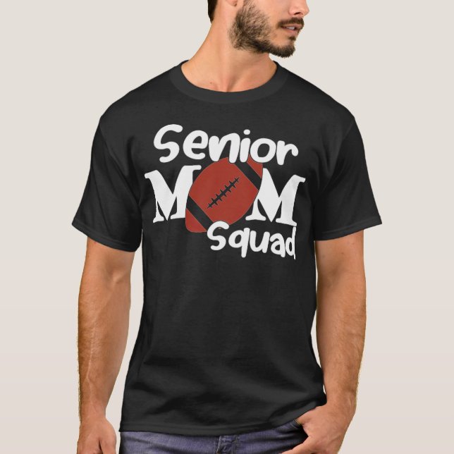 Camiseta Senior mom squad design for football animal africa (Frente)