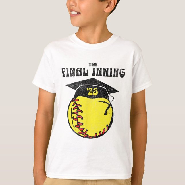 Camiseta Senior Softll 2025 O Último Inning Angustiado Gra (Frente)