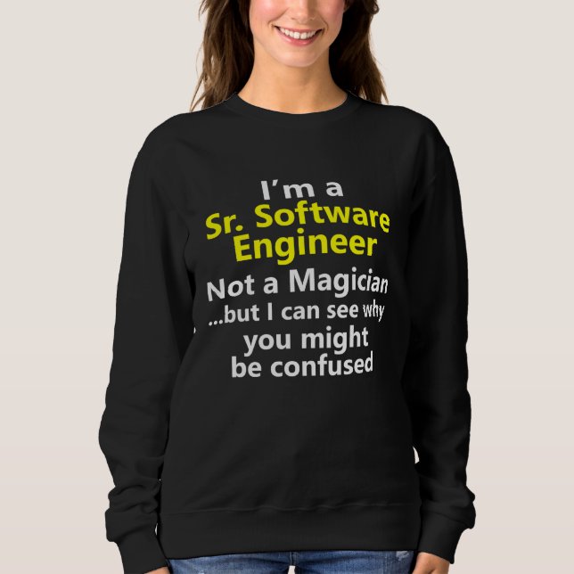 Camiseta Senior Software Engineer Job Career Analyst Progra (Frente)