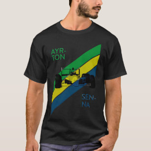 Camiseta Senna F1 Vintage