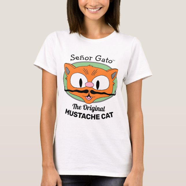 Camiseta Señor Gato™ o Gato Bigode Original (Frente)