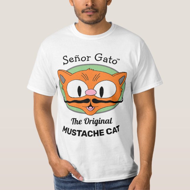 Camiseta Señor Gato™ o Gato Bigode Original (Frente)
