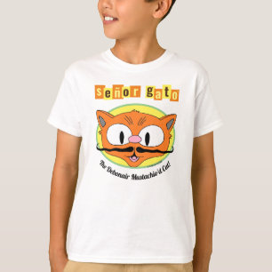 Camiseta Señor Gato™ O Gato Bigodudo Debonair!