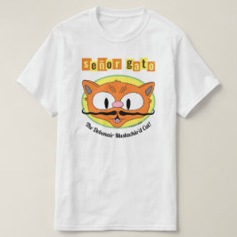 Camiseta Señor Gato™ O Gato Bigodudo Debonair!