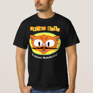 Camiseta Señor Gato "O gato debonair com bigode!"