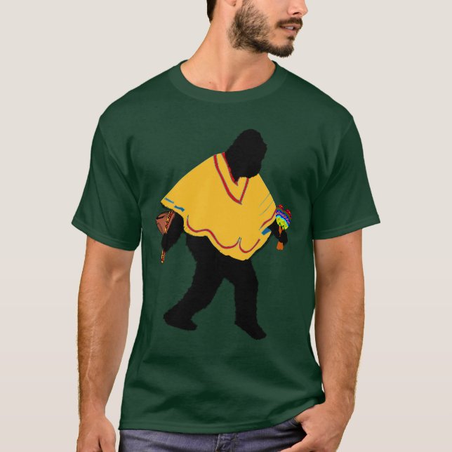 Camiseta Senor Squatcho de Mayo com Poncho (Frente)