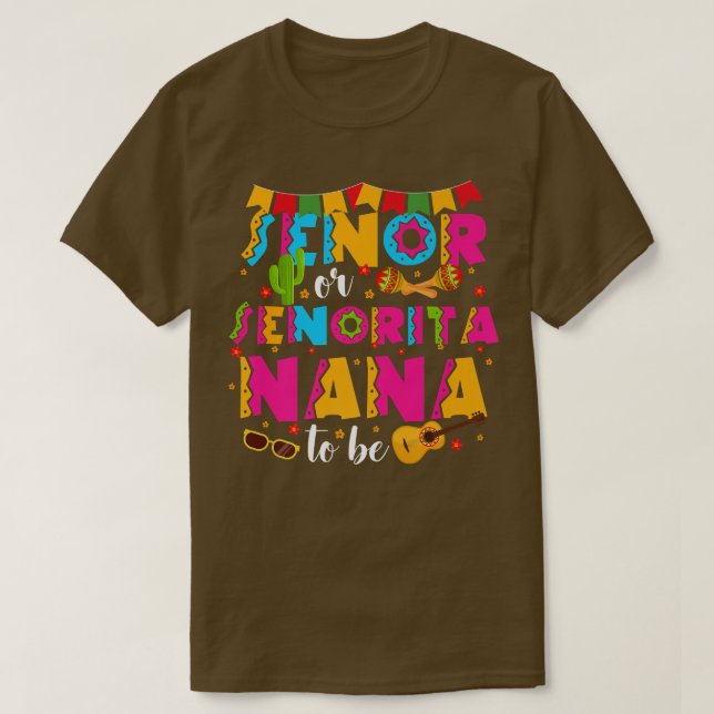 Camiseta Senora Ou Senorita Nana Para Ser Gênero Revelem Ci (Frente do Design)