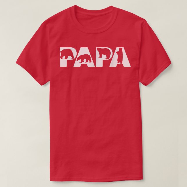 Camiseta Sens Engraçado Papá Urso Pai Engraçado Urso Engraç (Frente do Design)